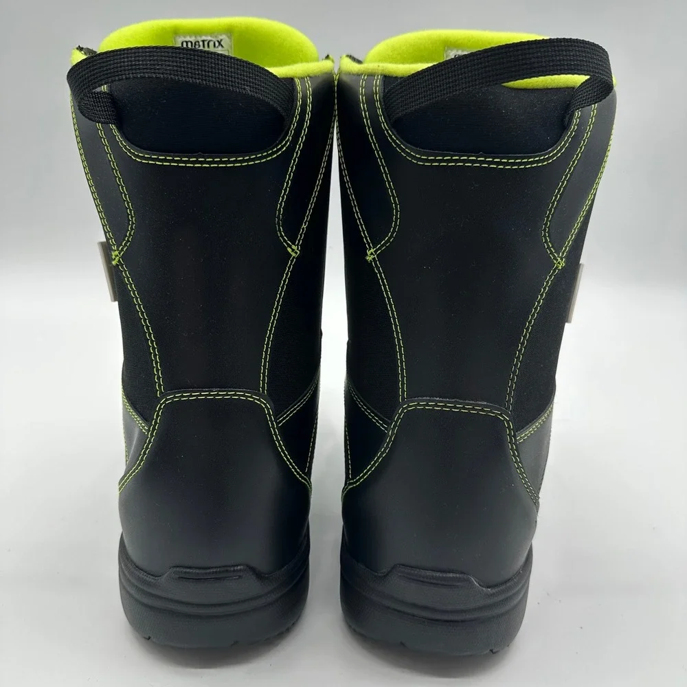Whitewoods Matrix 880 Snowboard Boots Mens 13 Black‎ Neon MOZ Dial Thinsulate